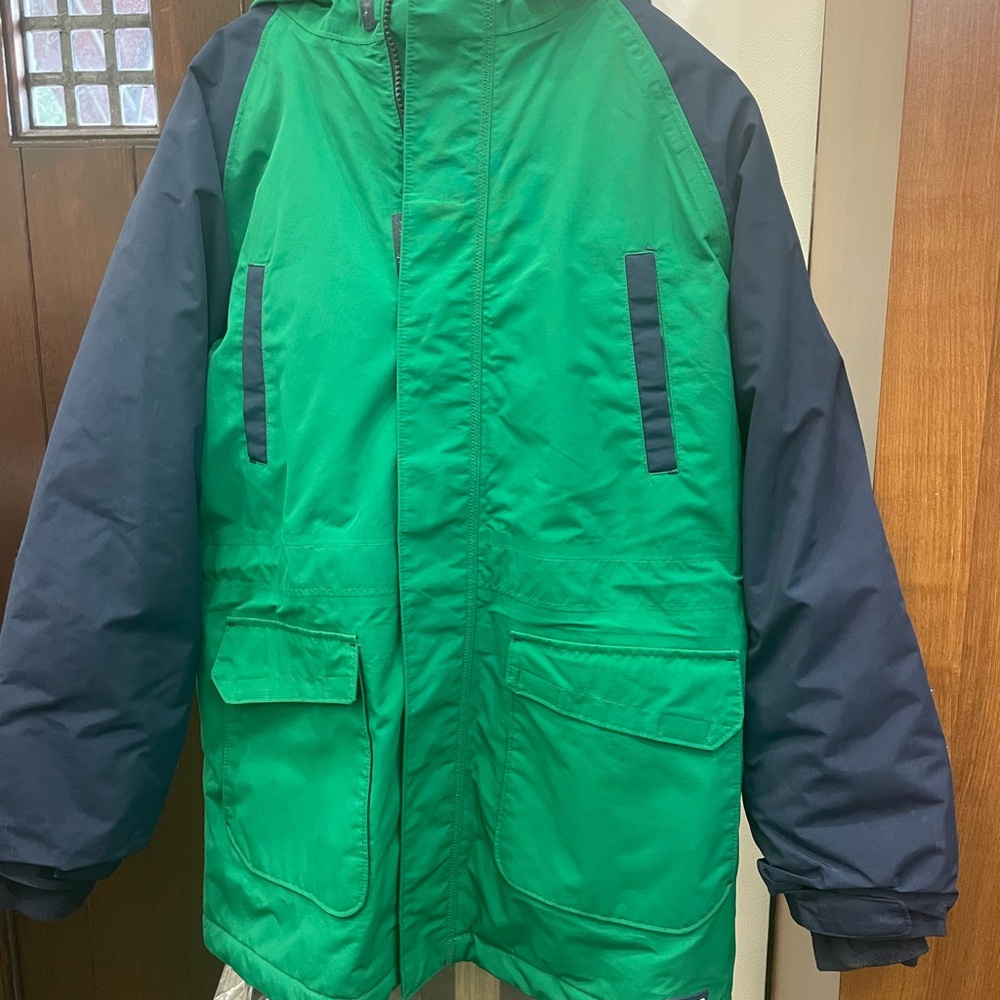 Kids Squall Waterproof Outercoat by Lands End Size 14/16 Husky